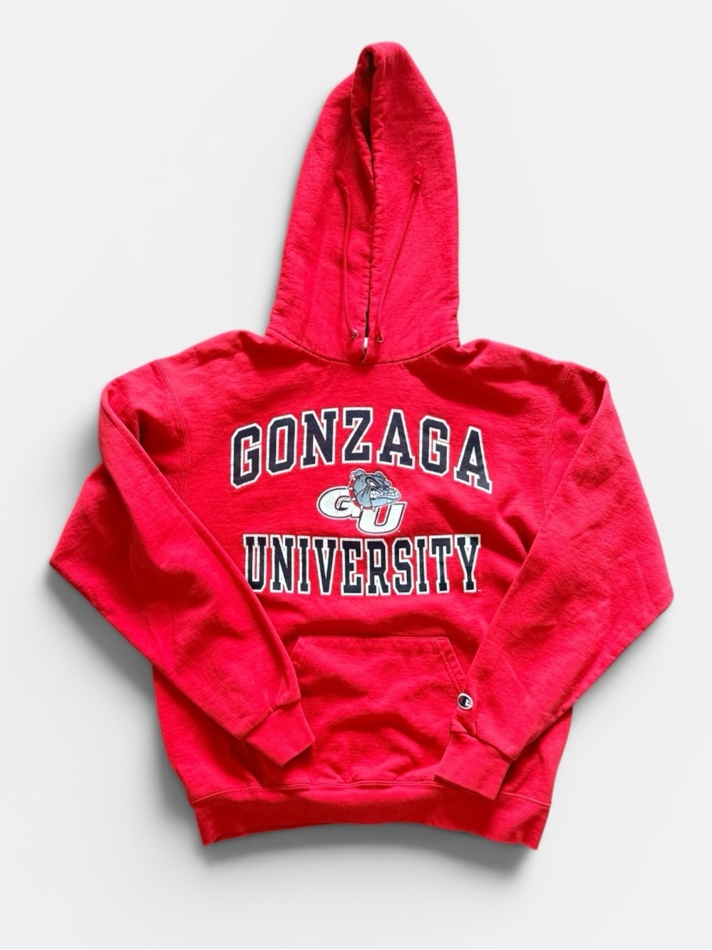 Vintage Gonzaga Univesity Champion Red Eco Fleece Hoodie - M